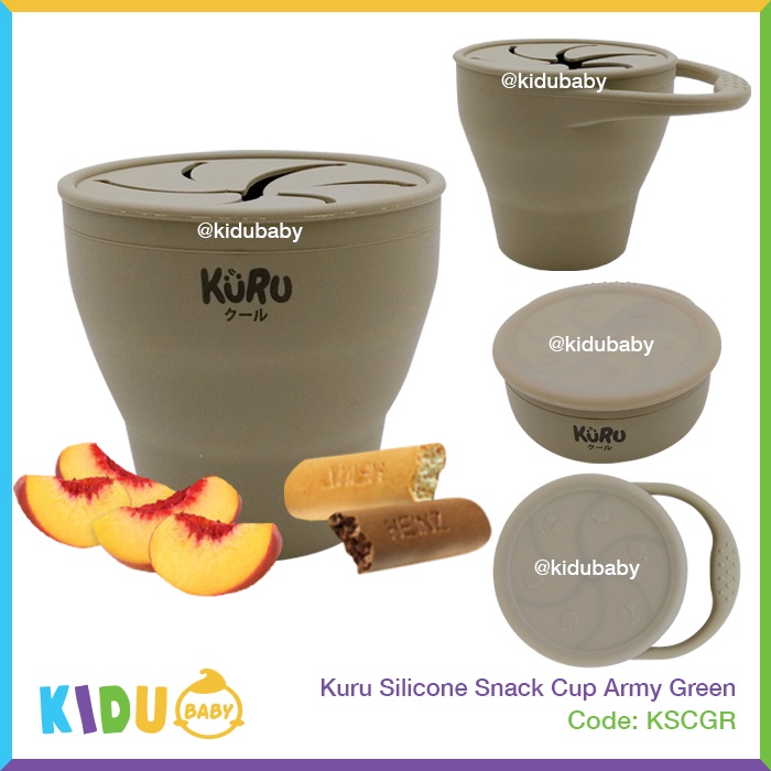 Kuru Silicone Cup Tempat Makan Bayi dan Anak Kidu Baby