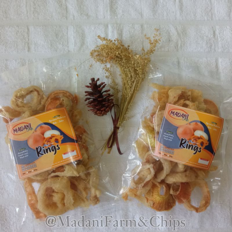 

Keripik Onion Rings Enak | Madani Farm & Chips | Keripik Onion Rings Gurih Renyah 100gr