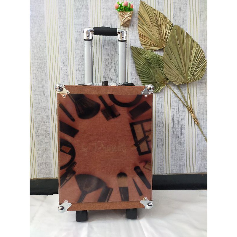 Beautycase 4 Lampu/ beautycase/ koper makeup/ Makeup box