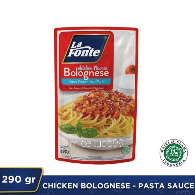 

LA FONTE SAOS PASTA CHICKEN BOLOGNESE AYAM / SAUCE SAUS INSTANT INSTAN LAFONTE