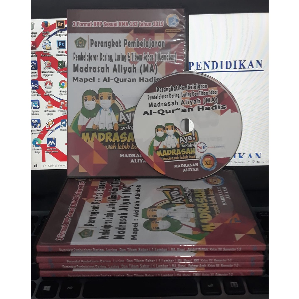 CD RPP 1 LEMBAR (RPP DARING,LURING/TATAP MUKA &amp; TIKOM SABAR) MA AL-QURAN HADIS KELAS X,XI,XII,2SEMESTER, SESUAI KMA183TAHUN 2019