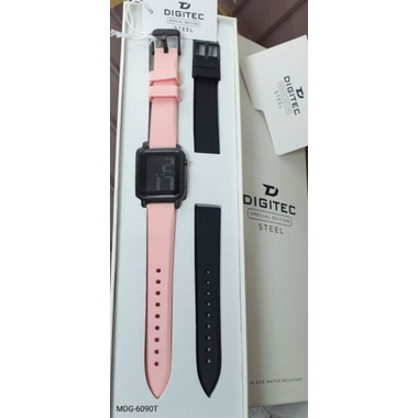 JAM TANGAN WANITA / PRIA DIGITEC ORIGINAL RUBBER DIGITAL FREE TALI DIAMETER 3,5CM