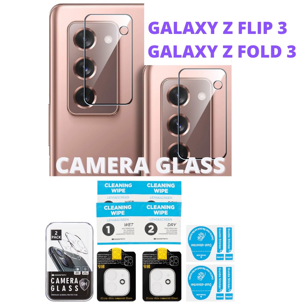 2pcs Pelindung Lensa Kamera Samsung Galaxy Z Flip 3 ZFlip Z Flip3 Fold 2 3 Z Fold2 Z Fold3 Goospery 