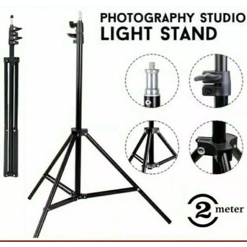 2,1meter Tripod untuk HP CAMERA RING LIGHT DLL