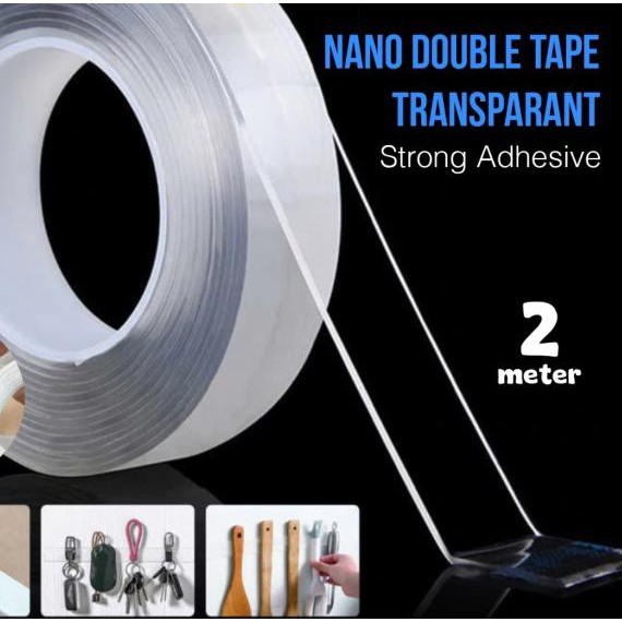 

➾ Nano Magic Double Tape Bening Tahan Air 30mm x 2M Acrylic Washable ۞