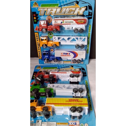 Mainan Mobil Truck Expedisi Mega set 3pcs OCT 6367