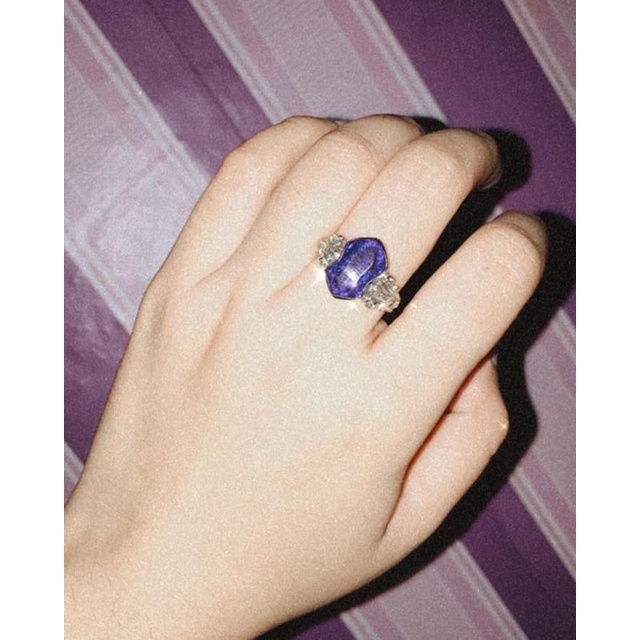 cincin terompah wanita ungu