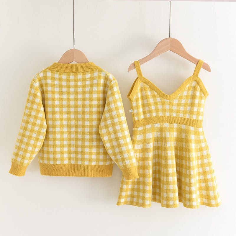 TokoMilkan Setelan Cardy Rajut Premium Anak Perempuan Lunair Kids | Pakaian Anak Umur 1-6 Tahun