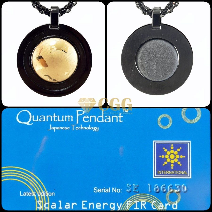 Kalung Kesehatan Pria Original Black Titanium