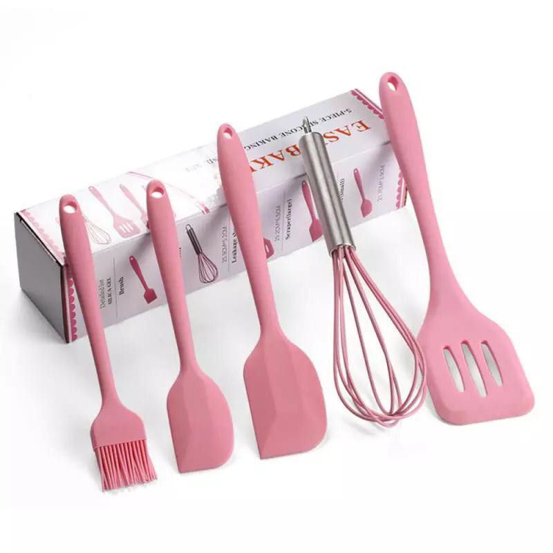 [COD] MURAH Spatula set 5 in 1/Kitchen Tool/spatula silikon tahan panas