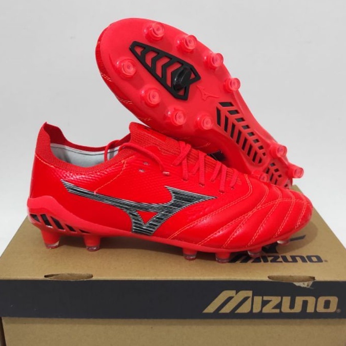Sepatu Bola Mizuno Morelia Neo3 Beta Red Black Fg