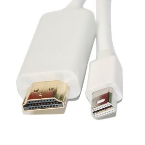 Kabel HDMI Amkle Mini Displayport to HDMI Cable Adapter 1.8m - MDPMF - White