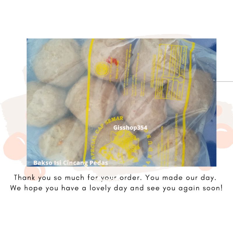 

[Termurah] Bakso Pedas/Bakso Isi Cincang Pedas/Cod/Cap Semar
