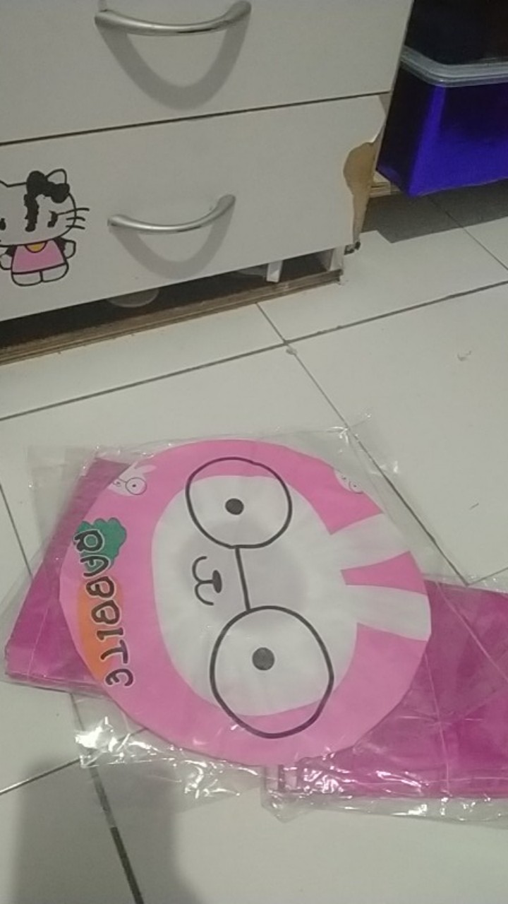 Km-38 Shower Cap Karakter Penutup Kepala Anti Air / Topi Mandi