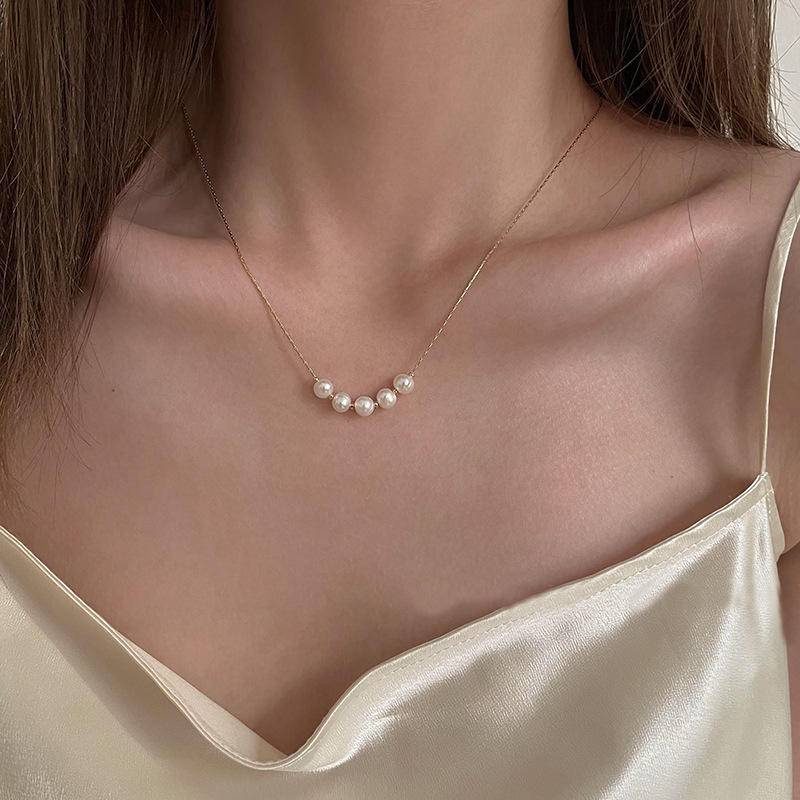 Kalung Choker Hias Mutiara Untuk Wanita