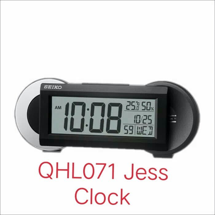 QHL071 Jam weker Digital Seiko Original