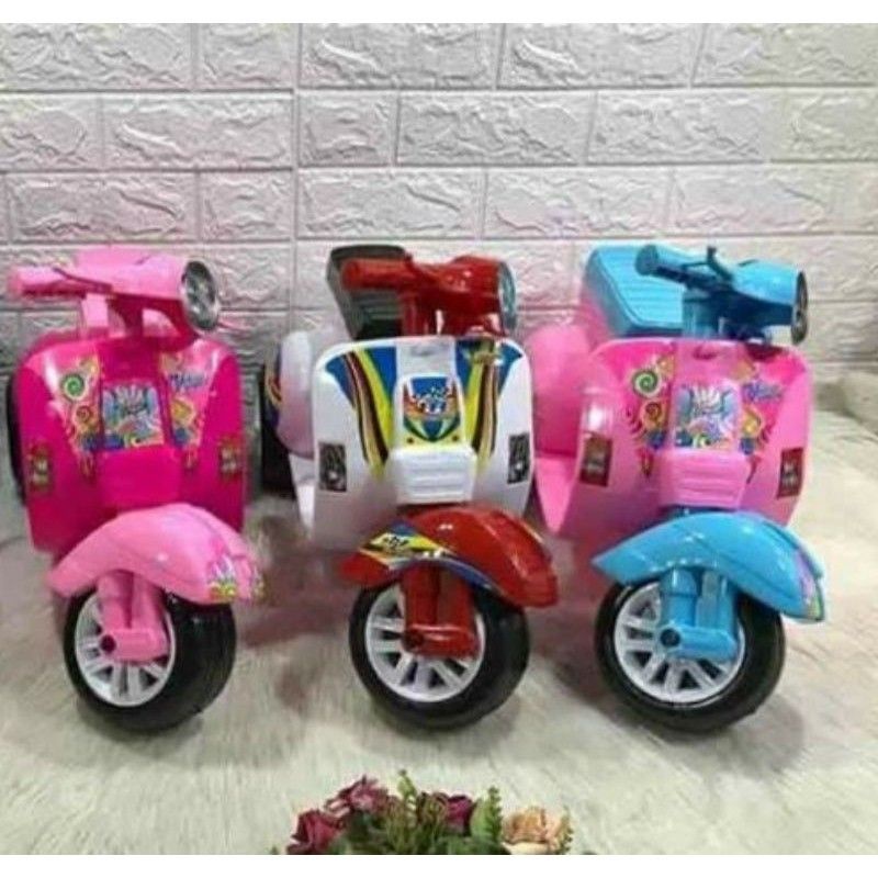 Mainan Vespa Anak Vespa Mini Dorong Motor Vespa VC Skuter Anak