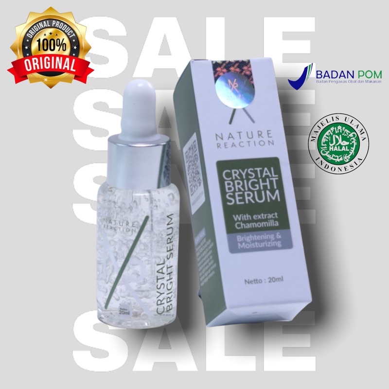 NR Serum Wajah Glowing Nature Reaction Crystal Bright Serum BPOM ORIGINAL Face Serum Bright Serum