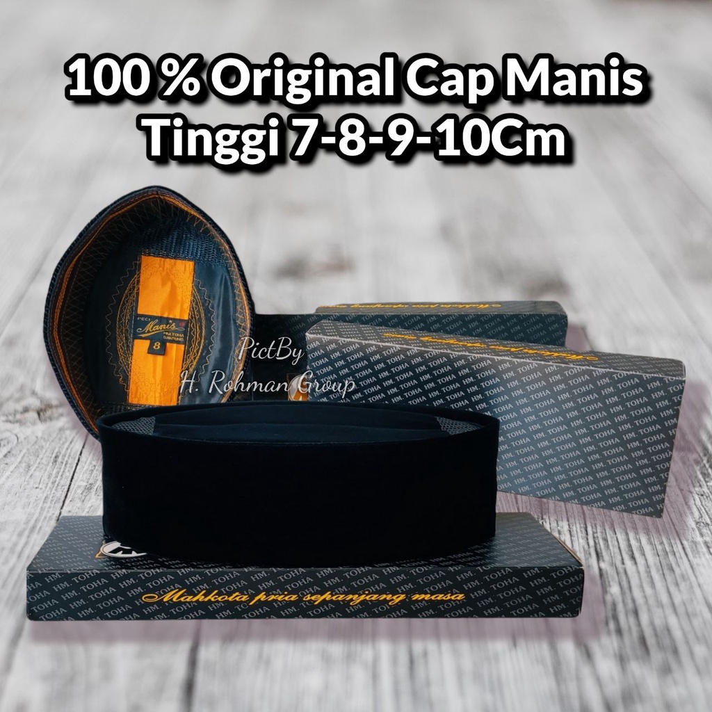 Peci Manis Original Tinggi 7 Cm 8 Cm 9 Cm 10 Cm 11 Cm Lengkap Ukuran Anak Dewasa