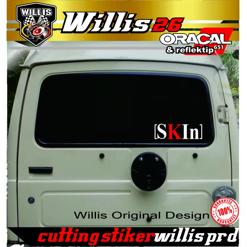 New stiker sticker cutting kaca mobil SKIN suzuki katana jimny indonesia 15 cm