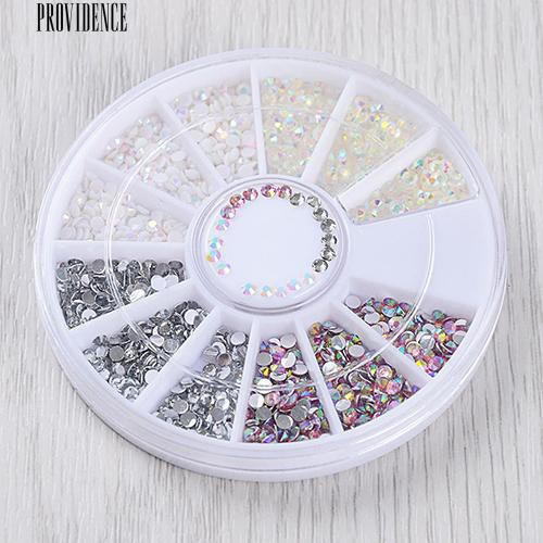 [Buy 1 Get 1] DIY 3D Nail Art Tips Dekorasi Charms Putaran Wheel Crystal Glitter Rhinestones