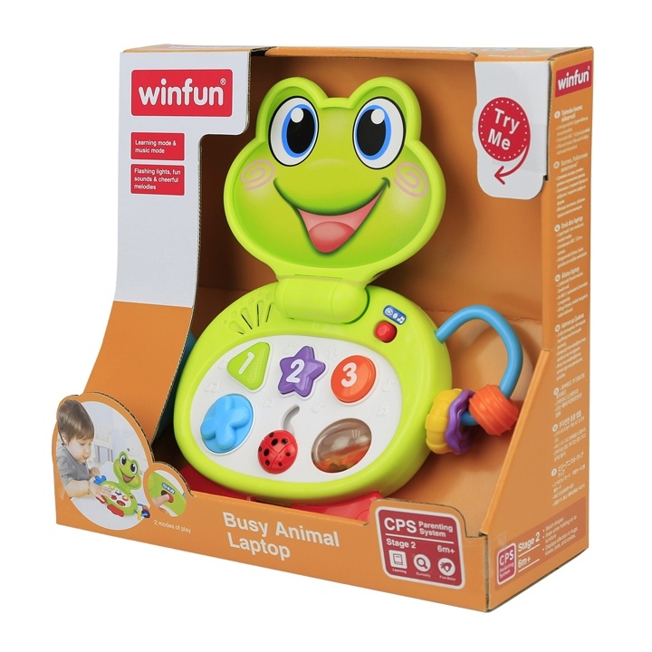 WINFUN Busy Animal Laptop - Mainan