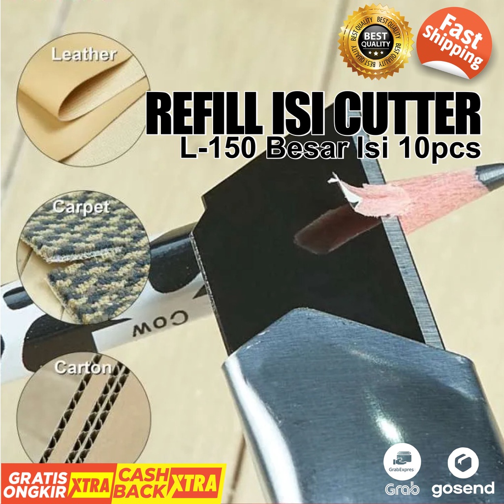 

Refill Cutter Mata Cuter Besar L150 L-150 isi 10 pcs