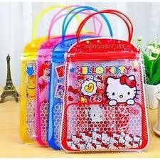 Set Tas Alat Tulis Sekolah Anak 6in1 Bonus Tas Bening - Tas Souvenir Bingkisan - Hadiah Lomba Anak