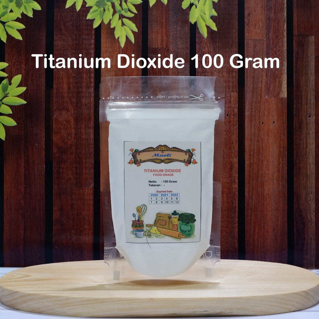 

Titanium Dioxide Food Grade 100 gram / TiO2 Food Grade / Pemutih Makanan Kosmetik / Opaque White