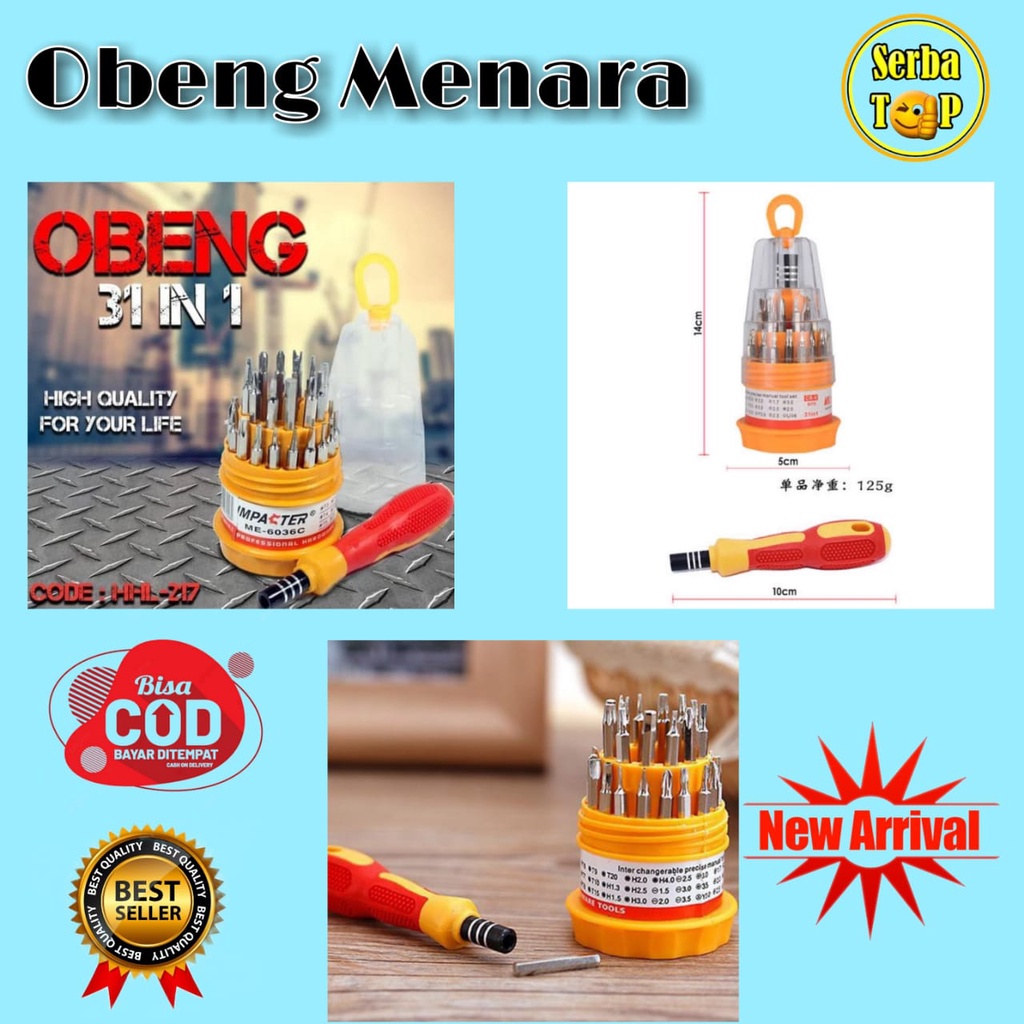 Obeng set 31 in 1 multifungsi set obeng hp lengkap obeng set laptop lengkap obeng set hp lengkap ori