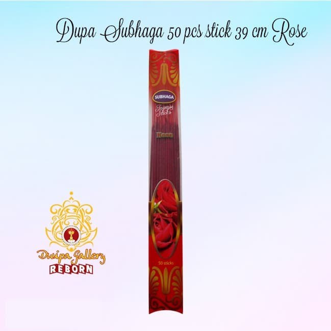 Dupa/ Hio Wangi Harum India Subhaga 50 pcs stick 39 cm Rose