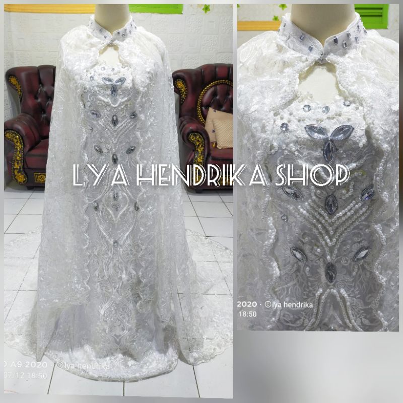 GAUN PENGANTIN DUYUNG+JUBAH PAYET MUTIARA