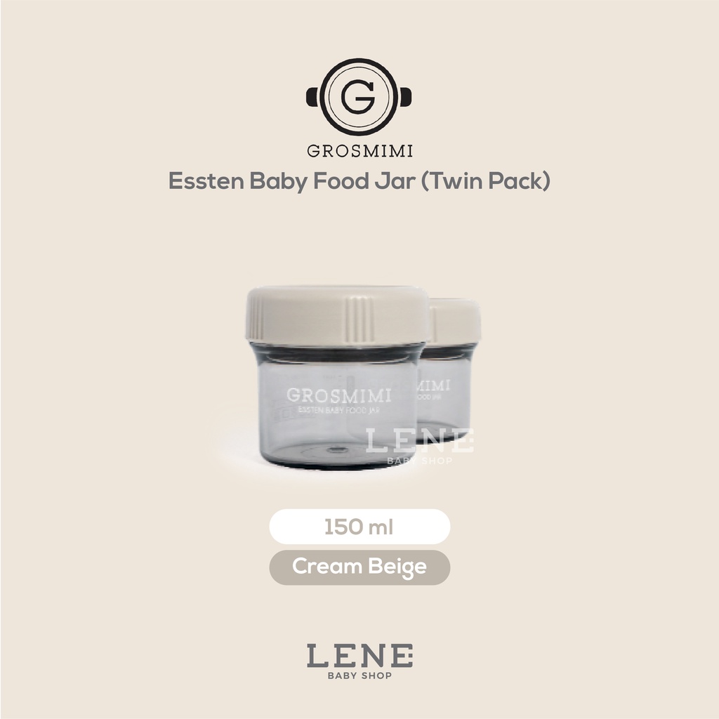 Grosmimi Essten Baby Food Jar 150ml &amp; 250 ml (Twin Pack)