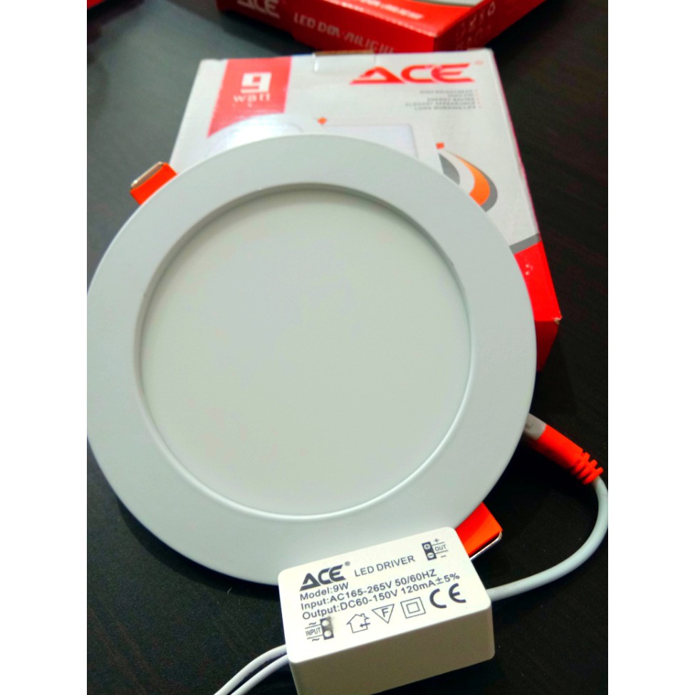 LAMPU DOWNLIGHT LED PANEL ACE INBOW 9W