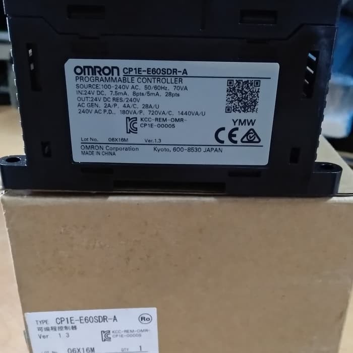 original PLC CP1E E60SDR A Omron original E60 E60SDRA 60 IO 60io i/o Murah