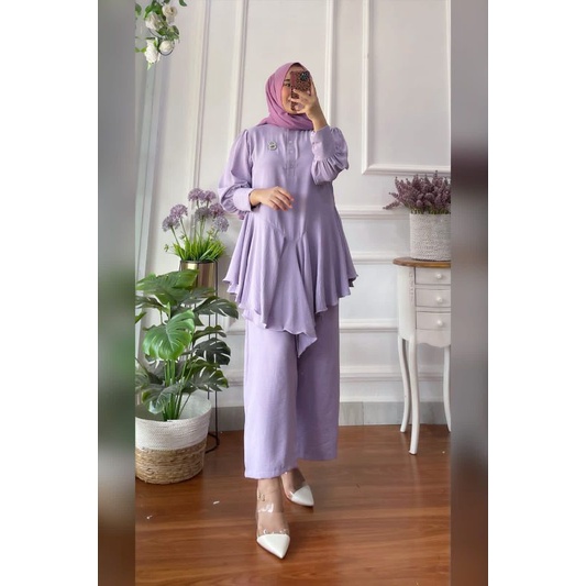 Set amola || pakaian wanita || set celana || terbaru best seller banget