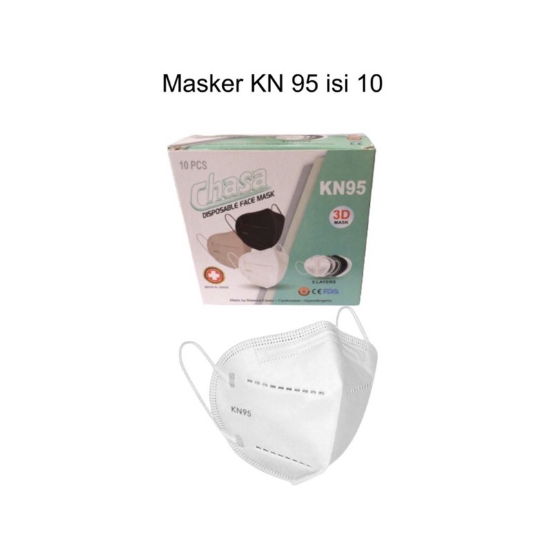 [KN95] Masker KN95 CHASA EARLOOP ISI 10 PCS