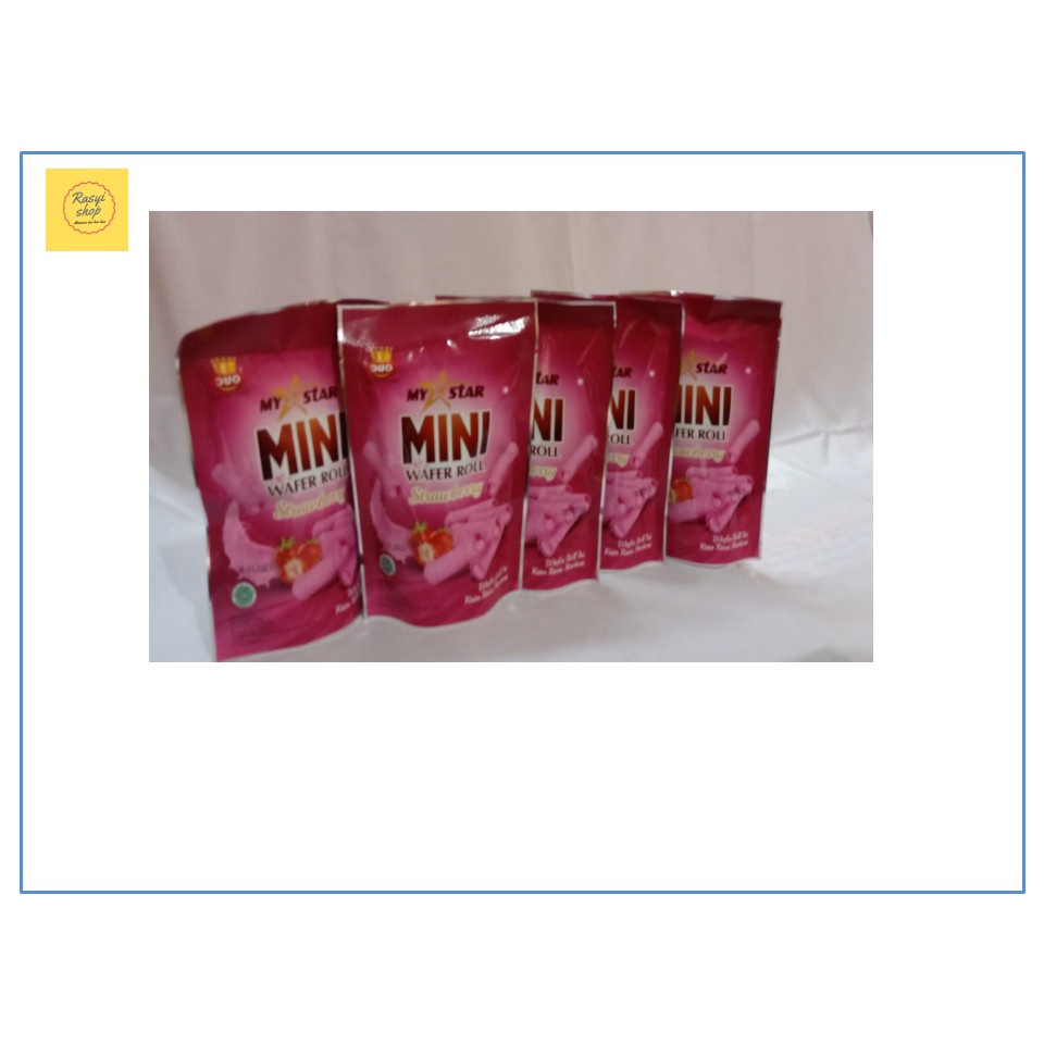 

Kue Astor Mini Roll Paket Murah Isi 5 Pcs x 40 gram Rasa Krim Strawbery