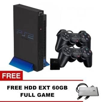 PS 2 HDD external 60GB seri 10000  full game + 2 stik ps
