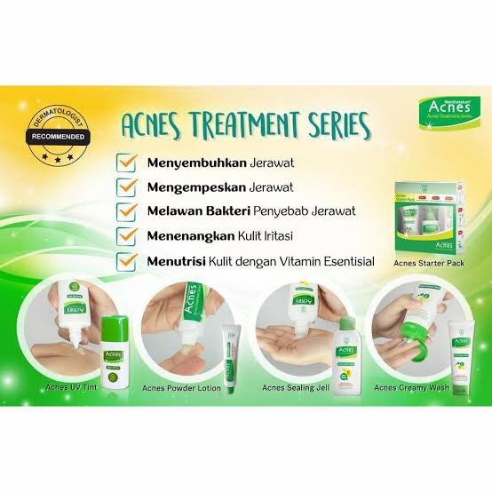 ACNES Starter Pack - Paket Perawatan Kulit Wajah Berjerawat / Jerawat