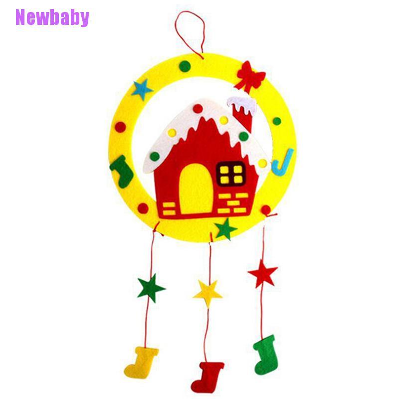 (Newbaby) Mainan Lonceng Angin Bahan Felt Untuk Kerajinan Tangan Anak DIY