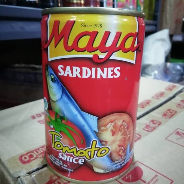 Sarden Maya Saos Tomat Ukuran 425gram Per 1 Pcs