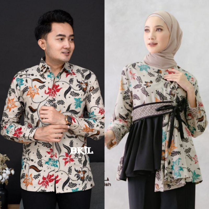 BATIK ALINA - Batik Couple Modern Baju Batik Wanita Modern M L XL XXL Atasan Batik Kerja Wanita Batik Wanita dan Pria Batik Kerja Seragam Batik