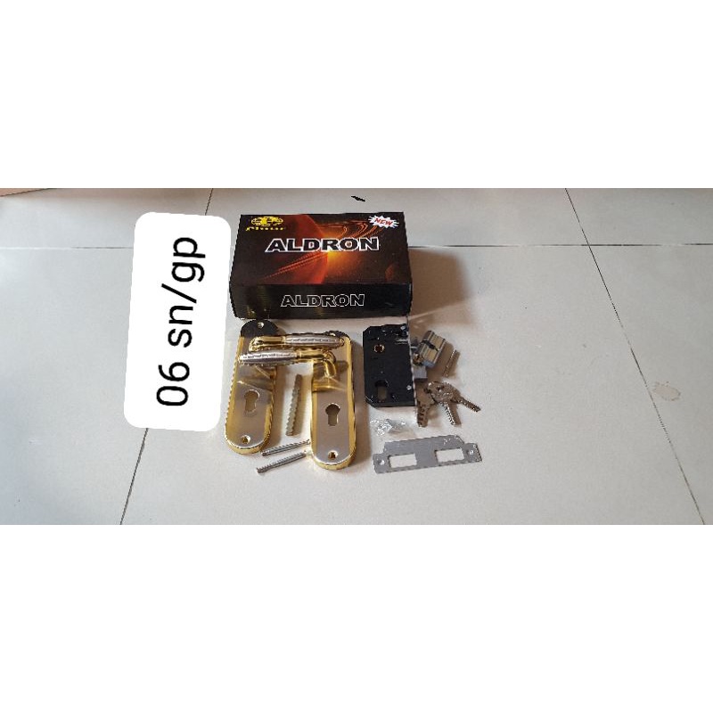kunci pintu rumah tanggung/medium aldron 20 cm komplit + baut tembus