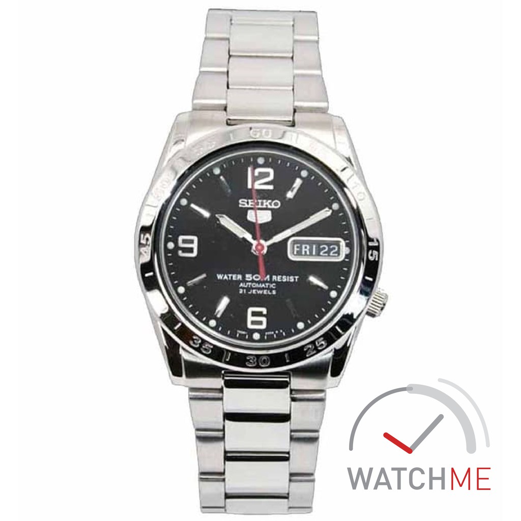 Jam Tangan Seiko 5 SNKE13K1 Automatic Black Dial 50m Stainless Steel Original Bergaransi
