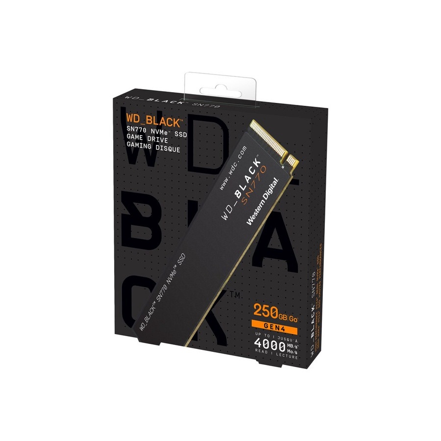 SSD WD Black SN770 250 GB SSD SN 770 M.2 2280 NVMe PCIe Resmi