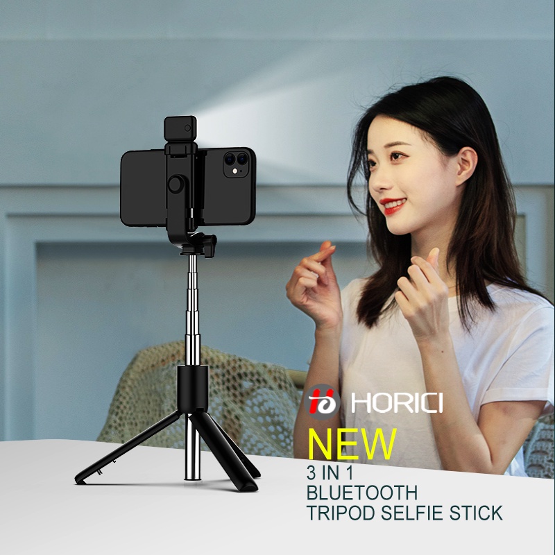 Promosi Murah 3 In 1 Selfie Stick Bluetooth , 3 In 1 Bluetooth Tripod Tongsis, Bluetooth Tongkat Selfie, Selfie Light