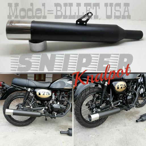 Knalpot W175 Kawasaki W175Se Kawasaki W175 Se Full Stainless