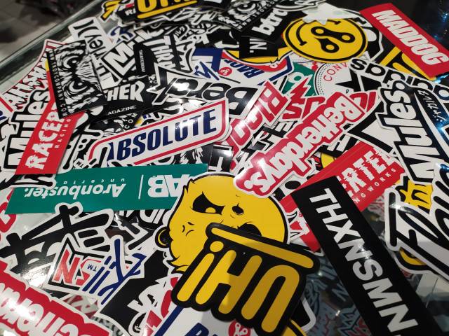 Stiker Brand distro murah graftac anti air Deus meternal dickies supreme random sticker striping-3