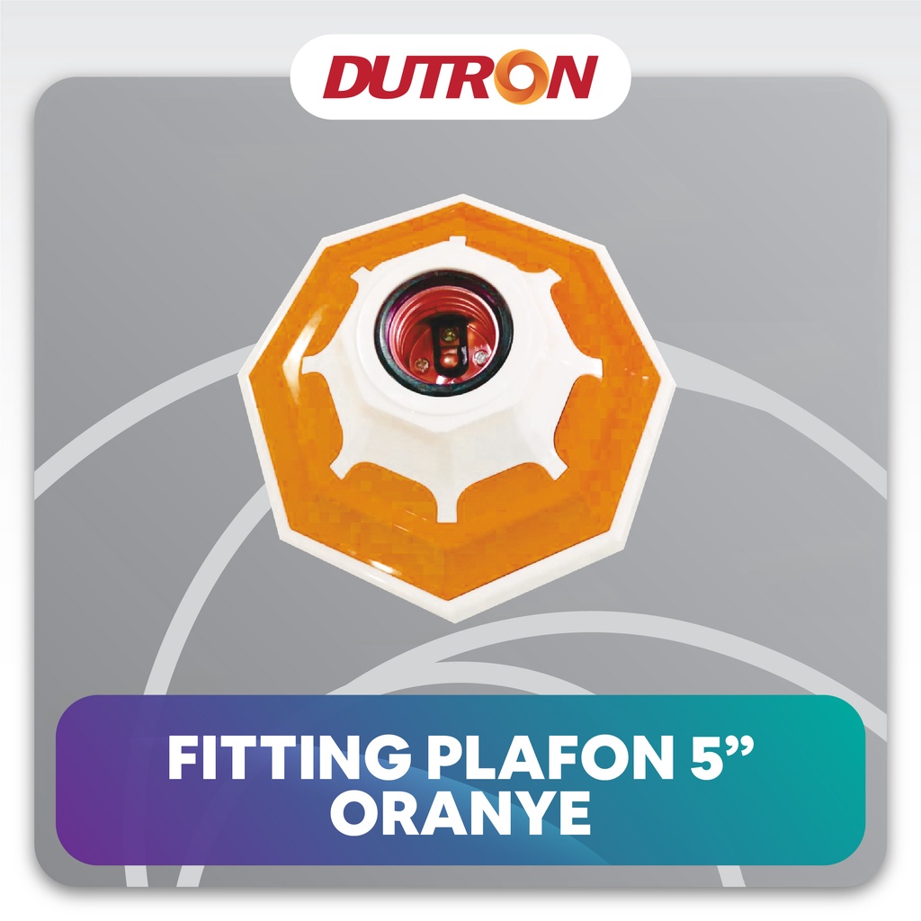 DUTRON Fitting Plafon 5&quot; Orange